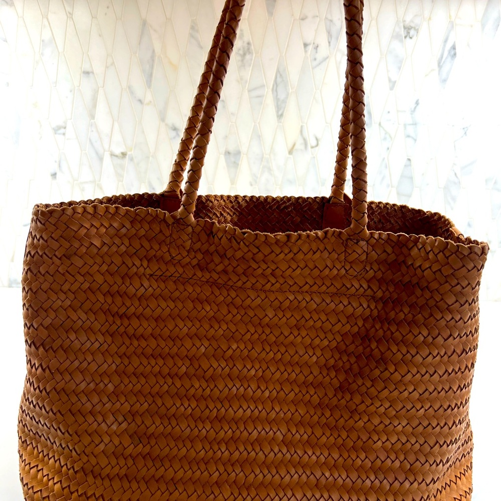 Madewell Handwoven Leather Tote. PRISTINE
